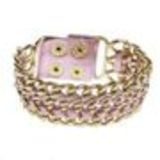 Bracelet similicuir chaines ALARA Rose - 7970-29854