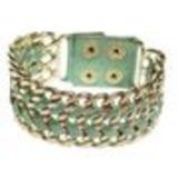 Bracelet similicuir chaines ALARA Vert - 7970-29858