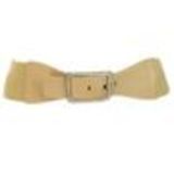 Ceinture élastique large, L3198 Beige Beige - 8597-29903