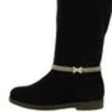 Paire de bijoux de bottes, noeud papillon strass Noir Golden - 3886-30163