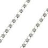 Paire de bijoux de bottes chaines fleur et strass, 2129 Or Argent - 2129-30196