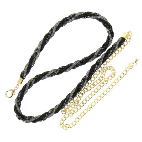 Chains belts NOELLA Black (White) - 9823-30280