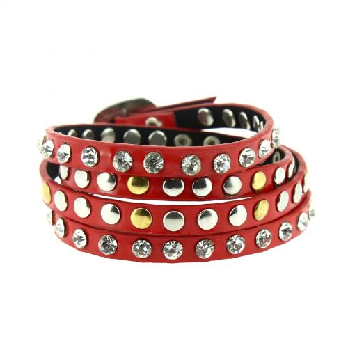 Bracelet wrap clouté strass Yomma