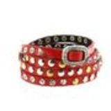 Bracelet wrap clouté strass Yomma Rouge - 9838-30791