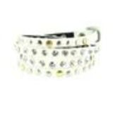 Bracelet wrap clouté strass Yomma Blanc - 9838-30792