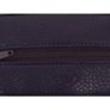 CALYSTA leather zip wallet Purple - 9839-30808