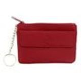 Porte monnaies à zip en cuir KELIANNE Rouge - 9840-30828