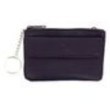 Porte monnaies à zip en cuir KELIANNE Violet - 9840-30834