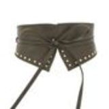 Ceinture obi cloutés LEHNA Taupe - 9248-30870