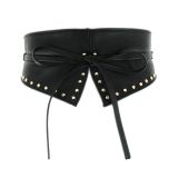 Ceinture obi cloutés LEHNA Noir - 9248-30875