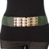 ceinture élastique boucle doré Vert - 1896-30946