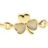 Pearl clover bracelet CELESTINA Golden - 9848-31037