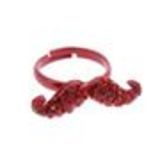 Bague fantaisie, Noeud Papillon, Rojo - 1993-31089