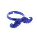 Bague fantaisie, Noeud Papillon, Bleu cyan - 1993-31091