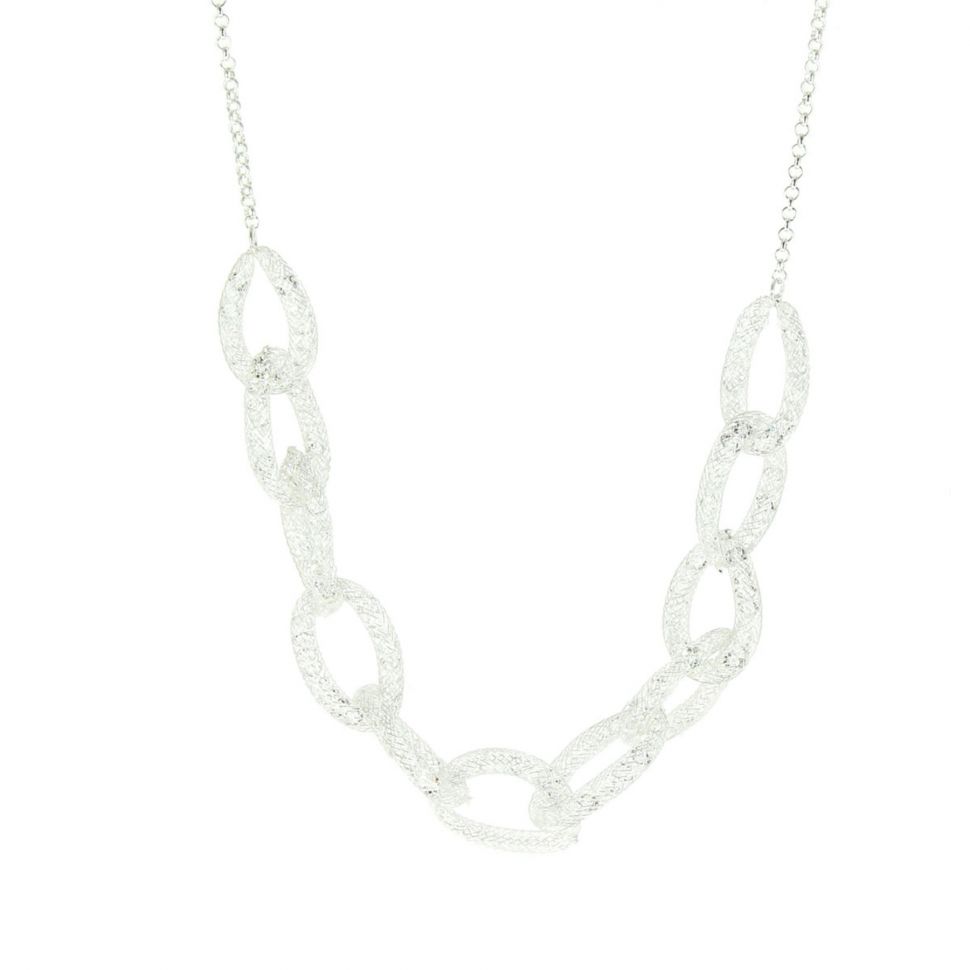 Collier Chaine cristal ANAIS Argenté - 9678-31310