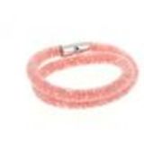 Bracelet glittering rhinestone crystal 9389 Silver Coral - 9408-31384