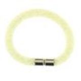 Bracelet double tours similicuir 3350 Vert fluo