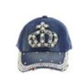 Casquette jeans et strass Denim blue - 8115-31495