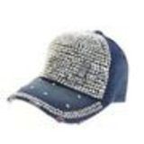 Casquette jeans et strass Denim blue - 7019-31516