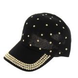 Casquette jeans et strass