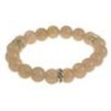 Bracelet extensible en perles de verre, 9028 Noir Taupe - 9029-31726