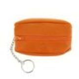 Porte monnaies à zip en cuir CALYSTA Orange - 9839-31797
