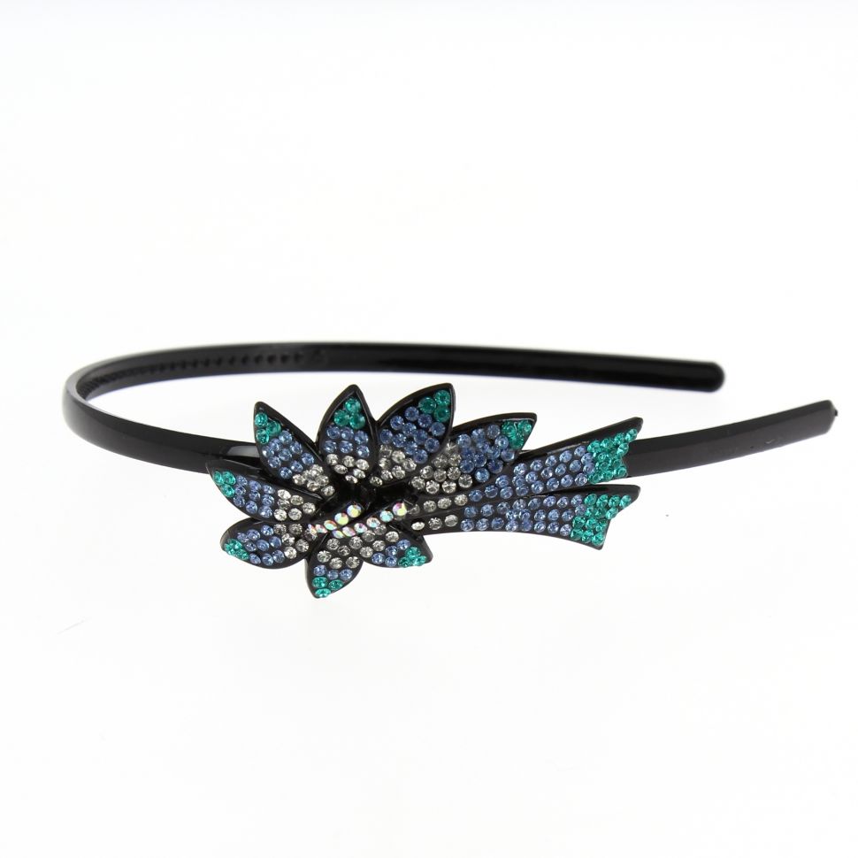 Serre-tête Papillon XL strass Azul - 7042-31865