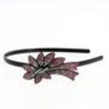 Serre-tête Papillon XL strass Rosa - 7042-31866