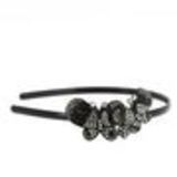 Serre-tête Papillon strass, Rose Noir - 7034-31875