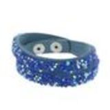 Bracelet double turns 7185 Silver Blue (AB Blue) - 7652-31880