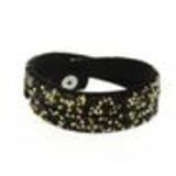 Bracelet Wrap Strass Meline Noir (Doré) - 7652-31881