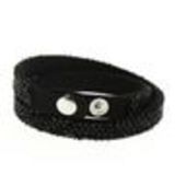 Bracelet Wrap Strass Meline Noir (Noir) - 7652-31884
