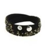 Bracelet Wrap Strass Meline Noir (Doré) - 7652-31886