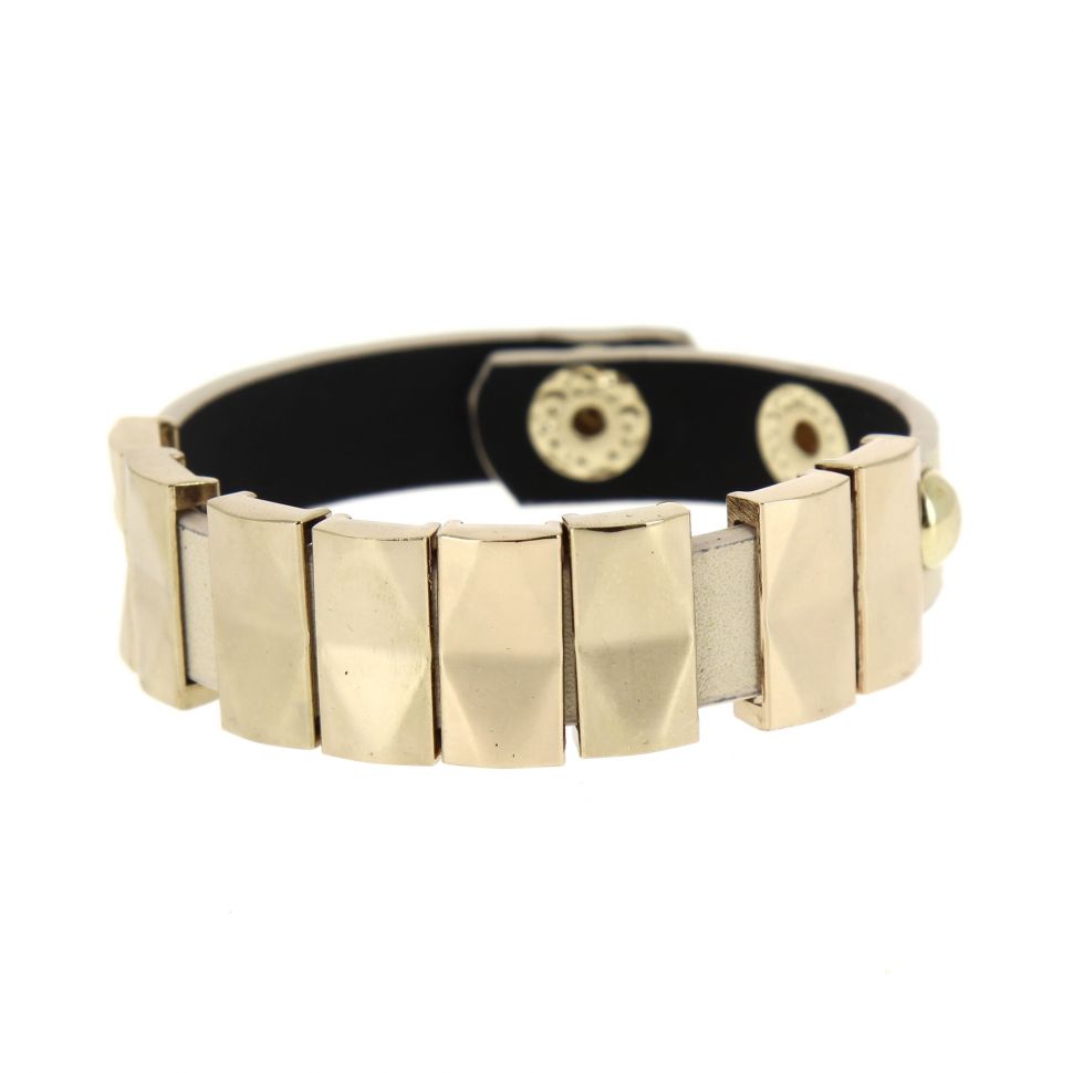 CHERINNE Leatherette bracelet Beige (Golden) - 7965-31890