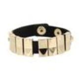 Bracelet similicuir CHERINNE Noir (Doré) - 7965-31893