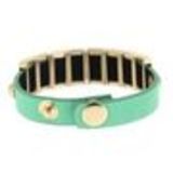 CHERINNE Leatherette bracelet Green (Golden) - 7965-31899