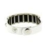 Bracelet similicuir argenté, 7961 Noir White (Silver) - 7965-31900