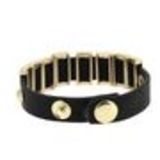 Bracelet similicuir CHERINNE Noir (Doré) - 7965-31902