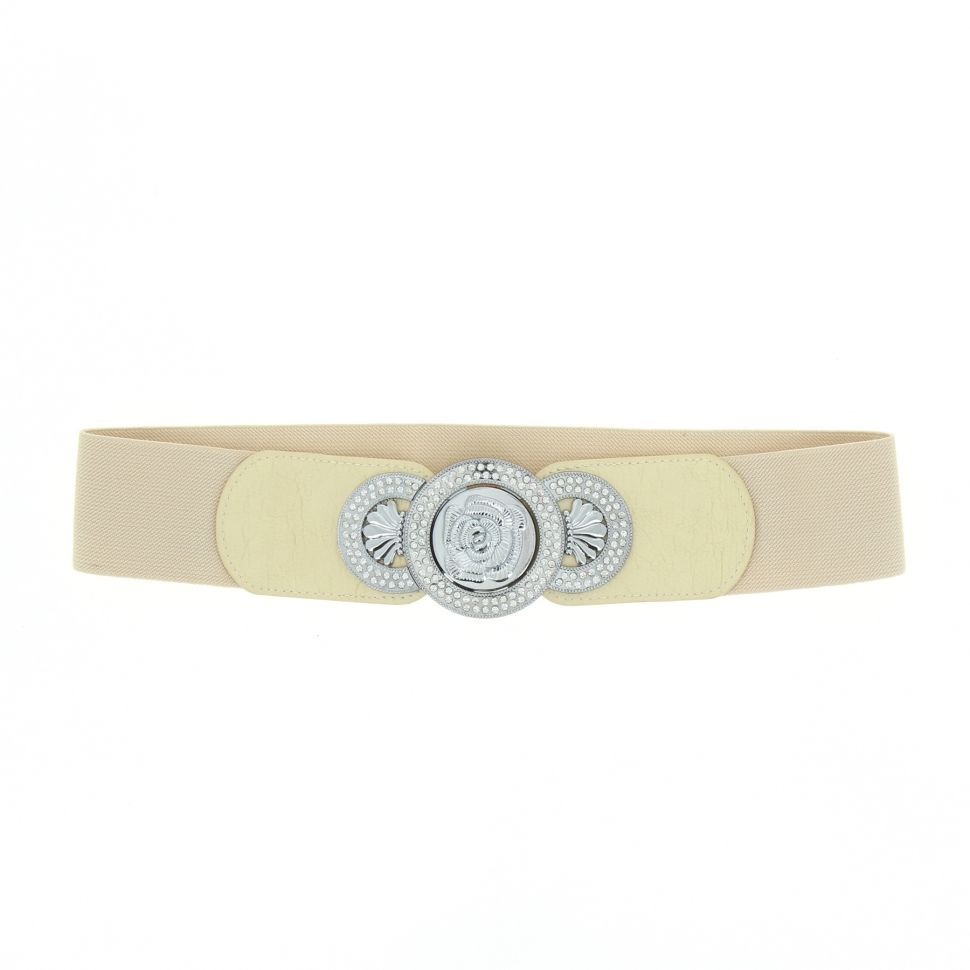 Ceinture élastique rose strass 7192 