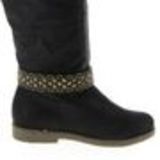 Paire de bijoux de bottes cloutés vintage JOSIANE Noir (Bronze) - 9917-32248