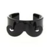 Bracelet moustache en acrylique 2095 Noir - 3311-32270