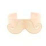 Bracelet moustache en acrylique, 2095 sarcelles Saumon - 3311-32272