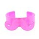 Bracelet moustache en acrylique, 2095 sarcelles Fuchsia - 3311-32273