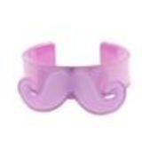 Bracelet moustache en acrylique 2095 Mauve - 3311-32275