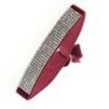 Bracelet strass élastique, 6676 Noir-Blanc AB Rouge - 6676-32289