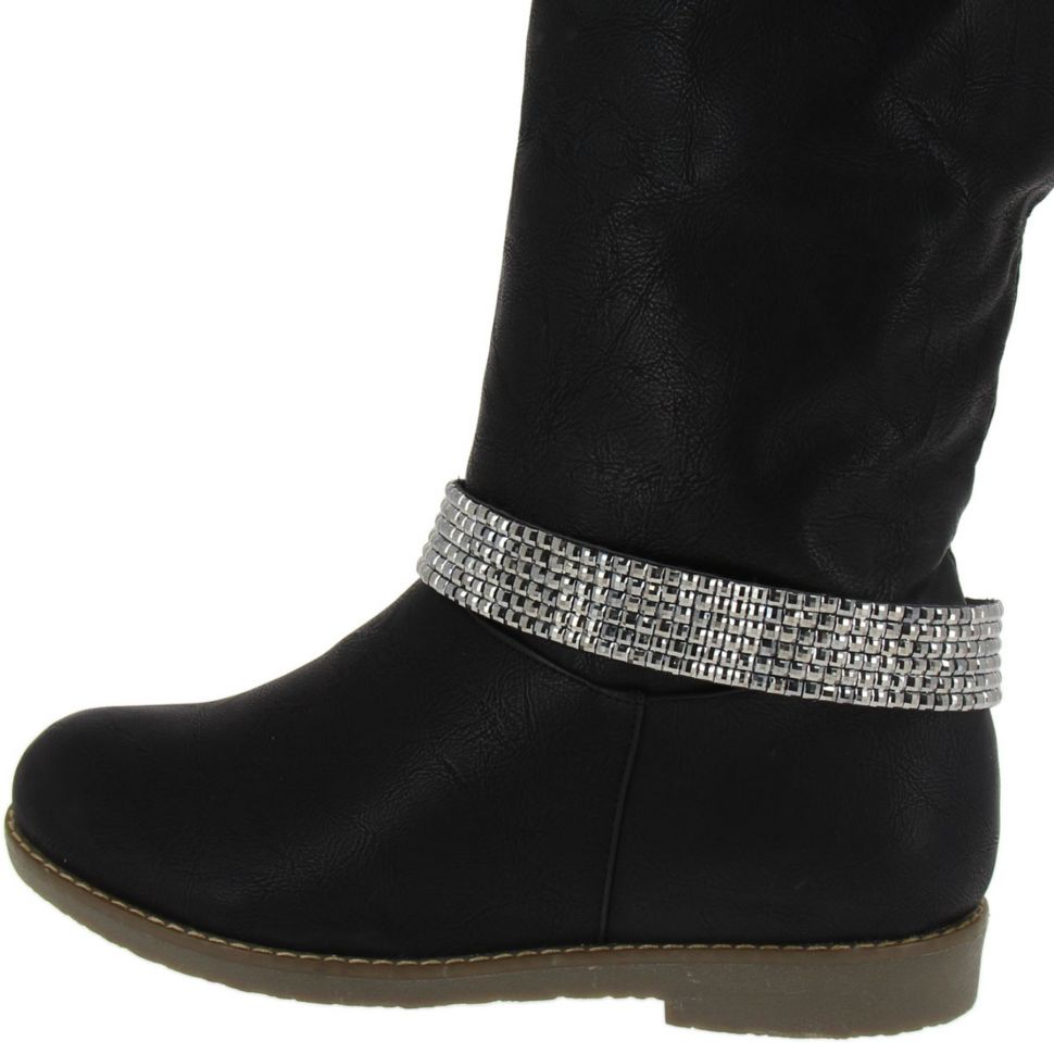 Kyara pair of boot's jewel Black (Miror Grey) - 3848-32307