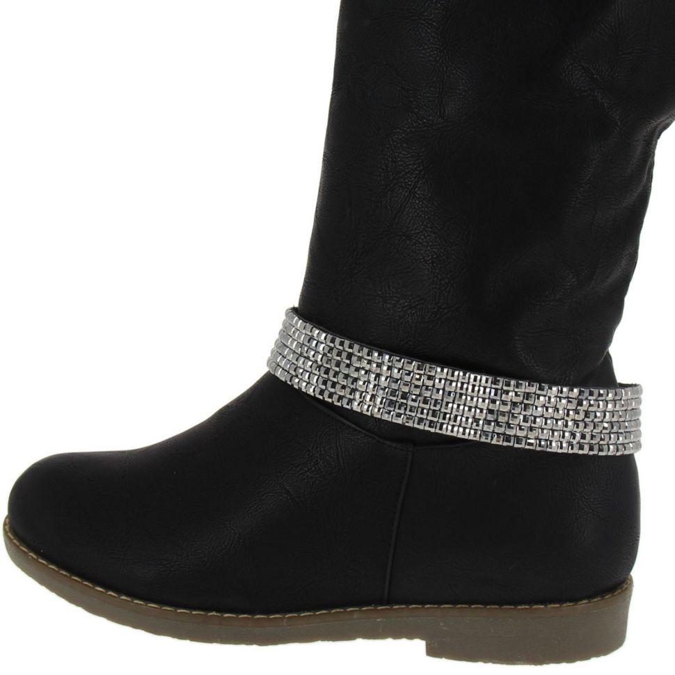 Paire de bijoux de bottes KYARA Noir (Gris mirroir) - 3848-32307