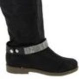Kyara pair of boot's jewel Black (Miror Grey) - 3848-32309