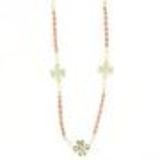 100 cm Long necklace JANICE Coral - 9713-32336