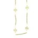 Collier strass avec boucles d'oreilles, 8528 Argenté Beige (Golden) - 9713-32337